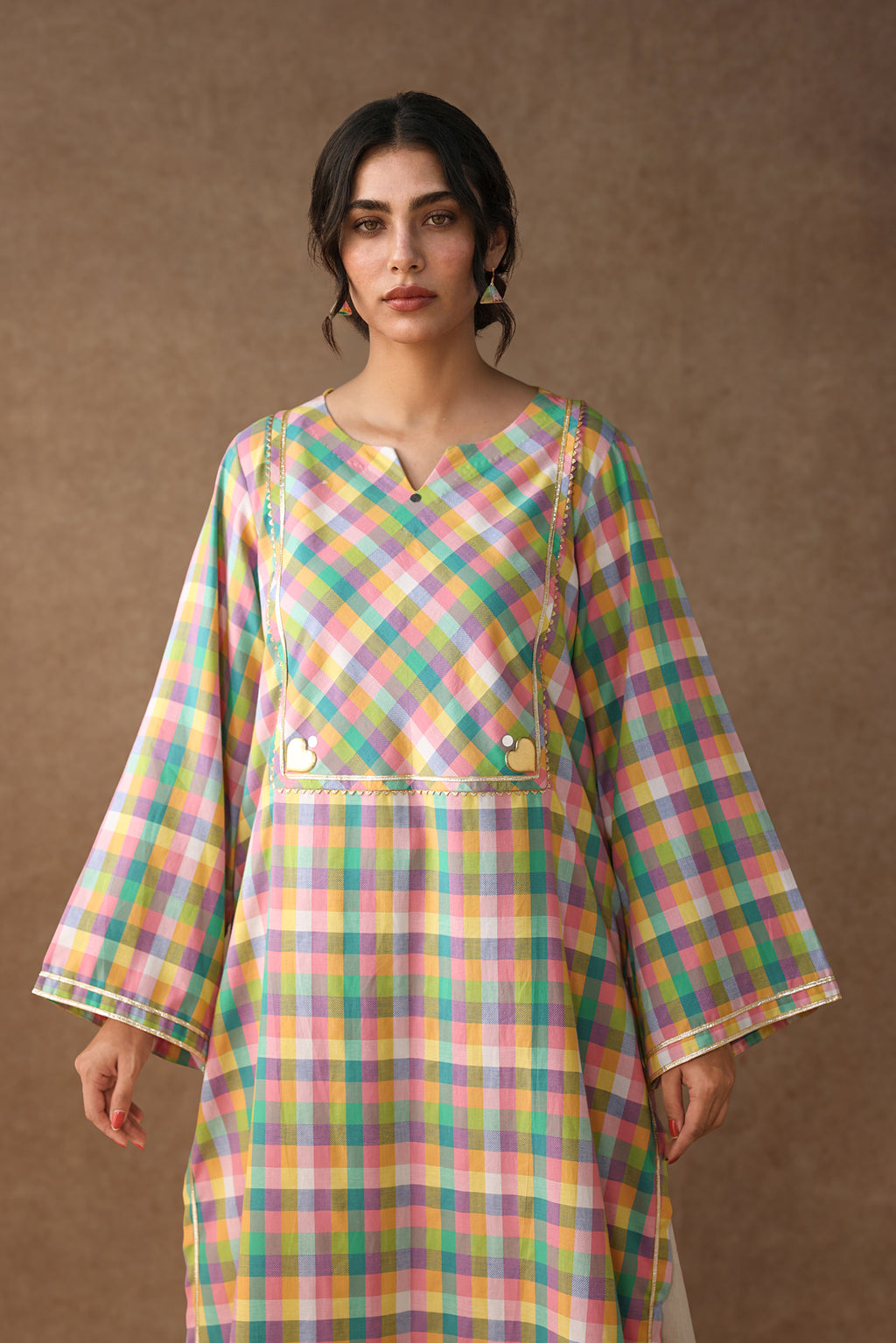 Rainbow Check Shirt